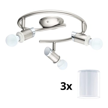 Eglo - Luminária de teto LED MY CHOICE 3xE14/4W/230V cromo mate/branco