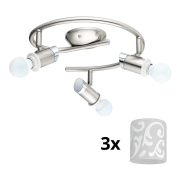 Eglo - Luminária de teto LED MY CHOICE 3xE14/4W/230V cromo mate/branco