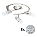 Eglo - Luminária de teto LED MY CHOICE 3xE14/4W/230V cromo mate