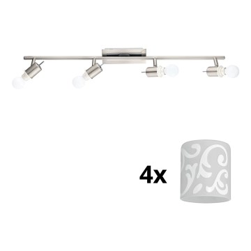 Eglo - Luminária de teto LED MY CHOICE 4xE14/4W/230V cromo mate/branco