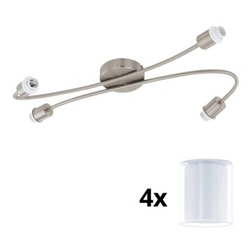 Eglo - Luminária de teto LED MY CHOICE 4xE14/4W/230V cromo mate/branco