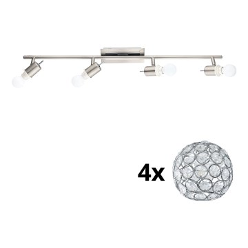 Eglo - Luminária de teto LED MY CHOICE 4xE14/4W/230V cromo mate