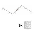 Eglo - Luminária de teto LED MY CHOICE 6xE14/4W/230V cromo mate/branco