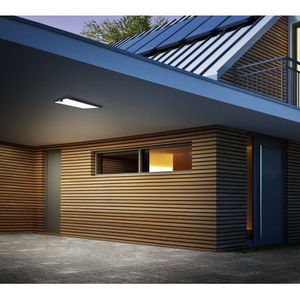 Eglo - Luminária de teto LED para exterior com sensor CASAZZA LED/18,5W/230V IP44