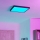 Eglo - Luminária de teto para casa de banho LED RGBW dimerizável LED/17,8W/230V 2700-6500K 39x39 cm IP44 preta
