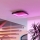 Eglo - Luminária de teto RGBW dimerizável LED/20W/230V 2700-6500K 35x35 cm preta