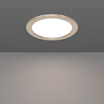 Eglo - Luminária encastrável LED RGBW dimerizável para casa de banho LED/9,5W/230V 2700-6500K Ø 16,8 cm IP44 cromado mate