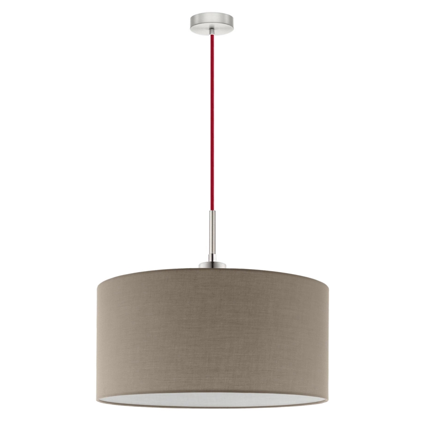 Eglo - Lustre LED suspenso TUNJA 1xE27/60W/230V taupe