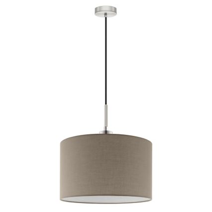 Eglo - Lustre LED suspenso TUNJA 1xE27/60W/230V taupe