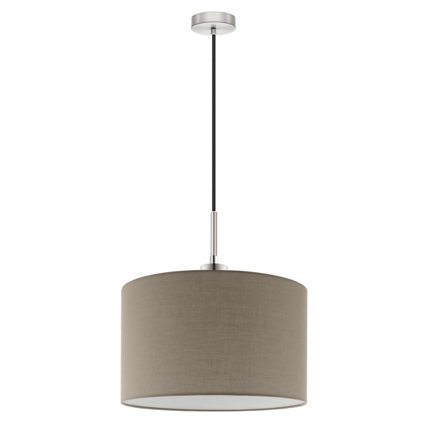 Eglo - Lustre LED suspenso TUNJA 1xE27/60W/230V taupe