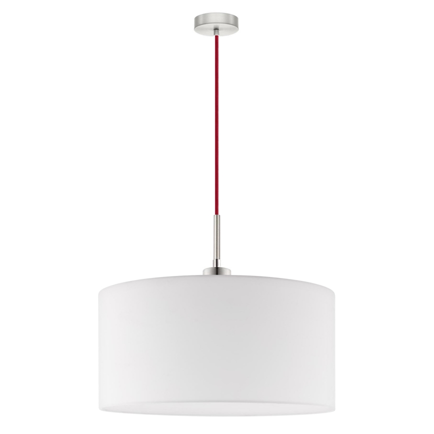 Eglo - Lustre LED suspenso em cabo TUNJA 1xE27/60W/230V branco