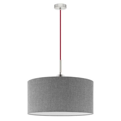 Eglo - Luminária de teto LED com cabo TUNJA 1xE27/60W/230V cinza