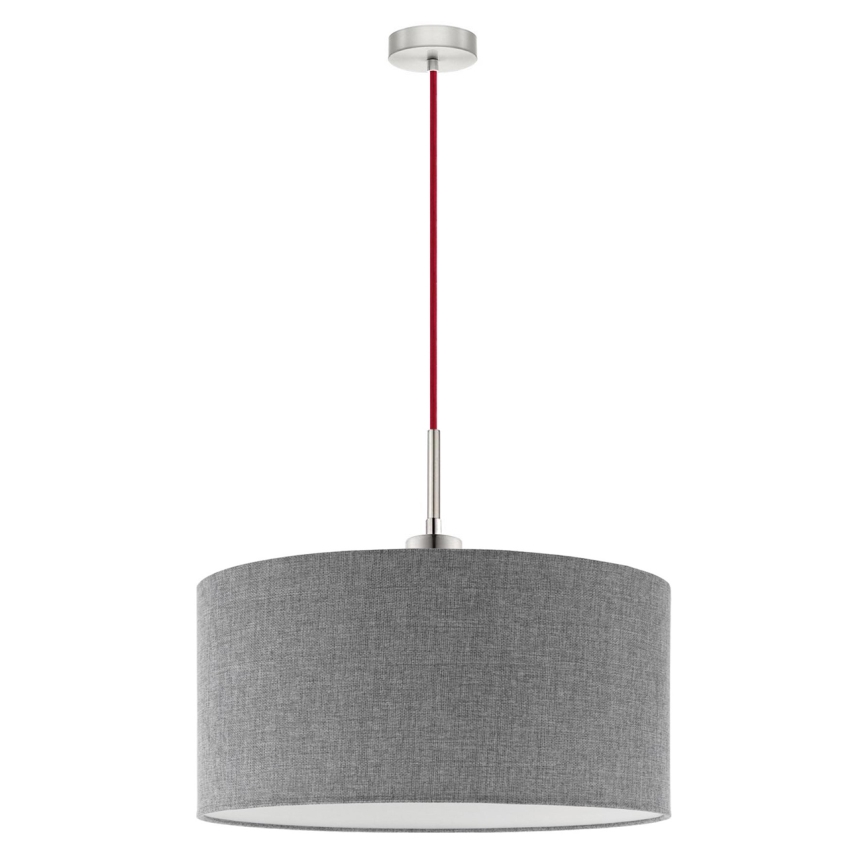 Eglo - Luminária de teto LED com cabo TUNJA 1xE27/60W/230V cinza