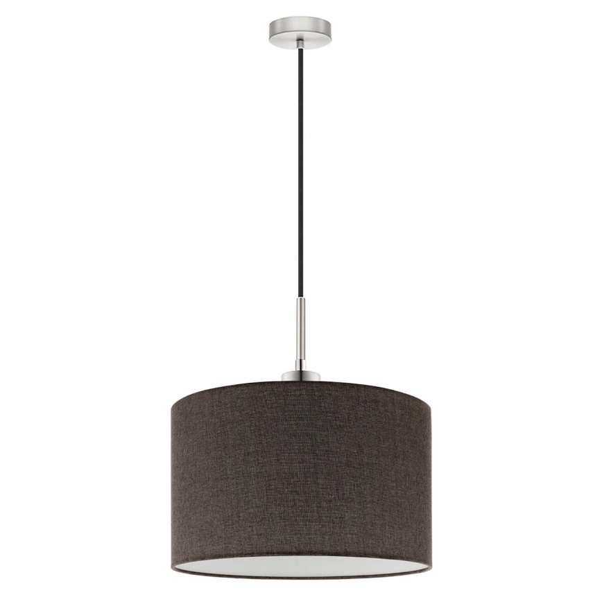 Eglo - Lustre LED suspenso TUNJA 1xE27/60W/230V castanho