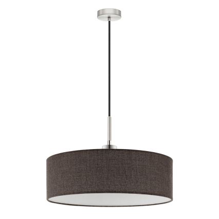 Eglo - Lustre LED suspenso TUNJA 1xE27/60W/230V castanho