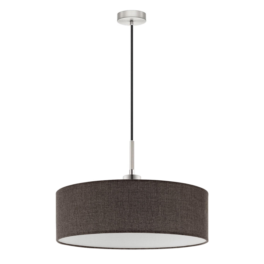 Eglo - Lustre LED suspenso TUNJA 1xE27/60W/230V castanho