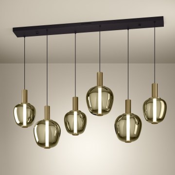 Eglo - Lustre LED dimerizável 3xLED/5W/230V + 3xLED/6,5W + 6xLED/1,6W 2200-6500K dourado