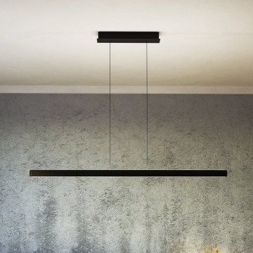 Eglo - Lustre LED dimerizável suspenso por cabo LED/30W/230V preto + comando à distância