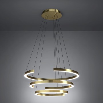Eglo - Lustre LED dimerizável suspenso por cabo LED/50W/230V 2200-6500K dourado + comando à distância