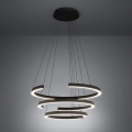 Eglo - Lustre LED dimerizável suspenso por cabo LED/50W/230V 2200-6500K preto + controlo remoto