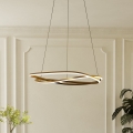 Eglo - Lustre LED dimerizável suspenso por cabo LED/60W/230V 2200-6500K dourado + controlo remoto