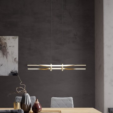 Eglo - Lustre LED em cabo LED/21W/230V dourado