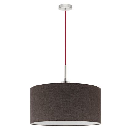 Eglo - Lustre LED suspenso com cabo TUNJA 1xE27/60W/230V castanho