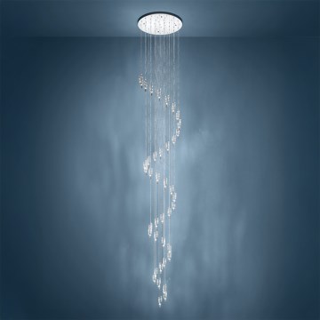 Eglo - Lustre LED suspenso em cabo 40xLED/2,1W/230V 2200/3000/4000K cromado brilhante