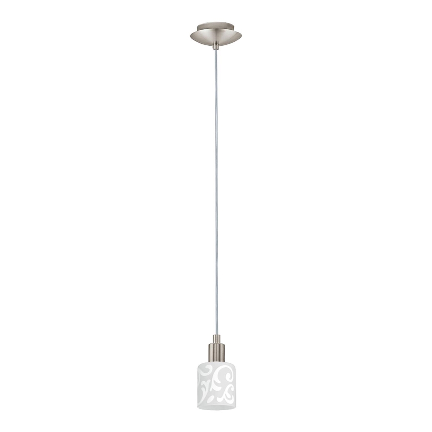 Eglo - Lustre LED suspenso em cabo MY CHOICE 1xE14/4W/230V cromo mate/branco