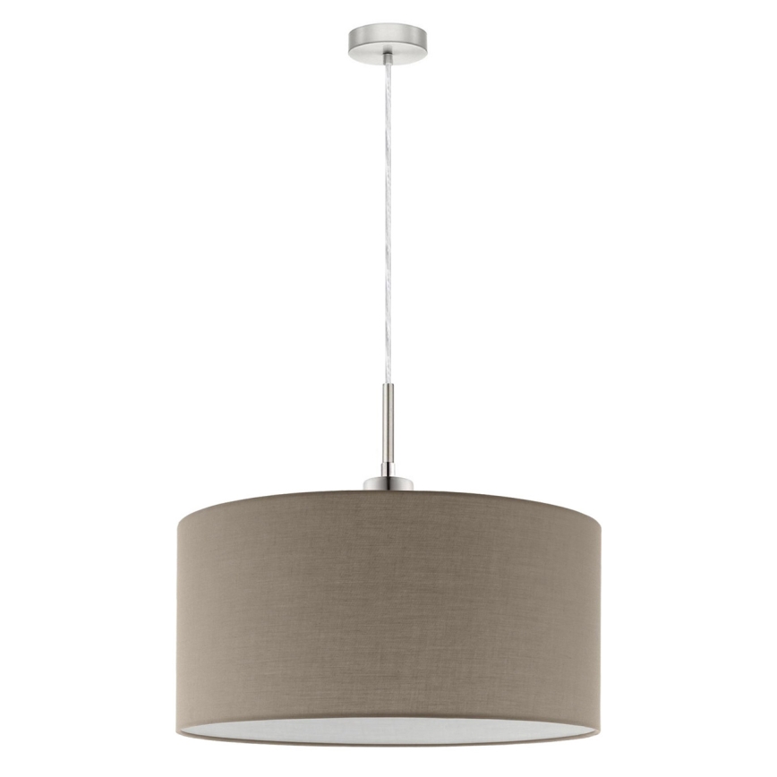 Eglo - Lustre LED suspenso em cabo TUNJA 1xE27/60W/230V taupe