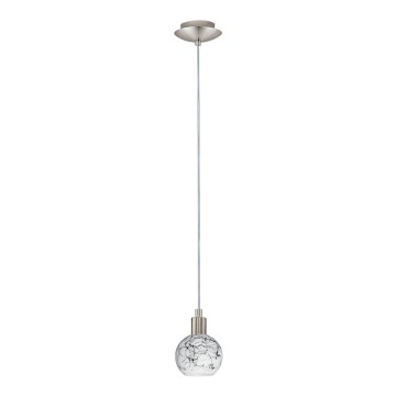 Eglo - Lustre LED suspenso MY CHOICE 1xE14/4W/230V cromo mate/branco/preto