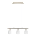 Eglo - Lustre LED suspenso MY CHOICE 3xE14/4W/230V cromo mate/branco