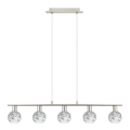Eglo - Lustre LED suspenso MY CHOICE 5xE14/4W/230V cromo mate/branco/preto