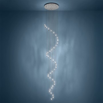 Eglo - Lustre LED suspenso por cabo 40xLED/2,1W/230V 2200/3000/4000K cromado brilhante