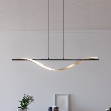 Eglo - Lustre LED suspenso por cabo LED/20W/230V 2700/4000/6500K preto/dourado