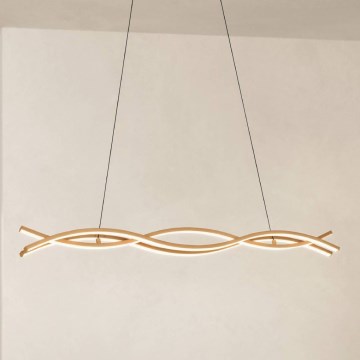 Eglo - Lustre LED suspenso por cabo LED/35W/230V bege