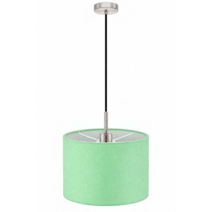 Eglo - Lustre LED suspenso por cabo TUNJA 1xE27/60W/230V Ø 20 cm verde/preto