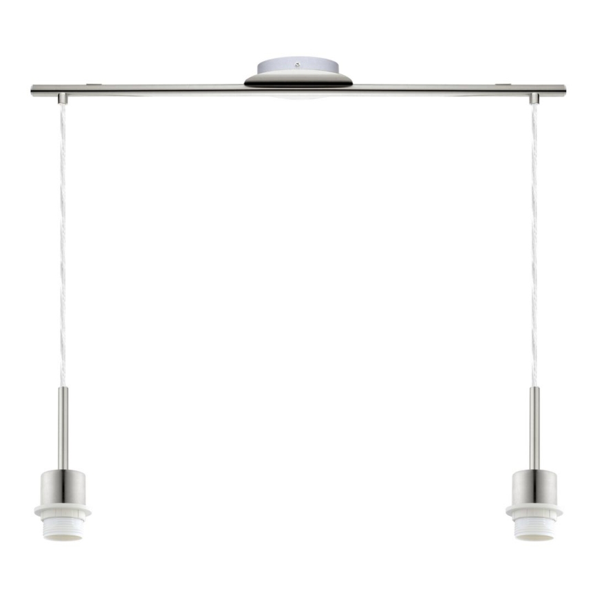 Eglo - Lustre LED suspenso por cabo TUNJA 2xE27/60W/230V taupe