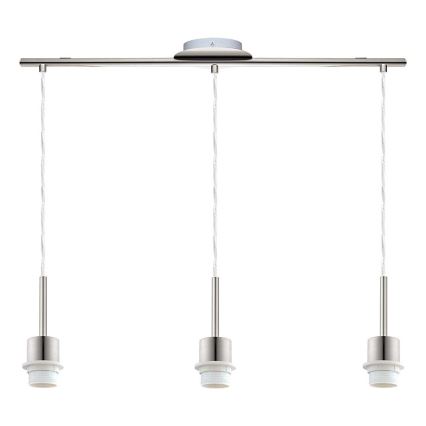 Eglo - Lustre LED suspenso por cabo TUNJA 3xE27/60W/230V creme