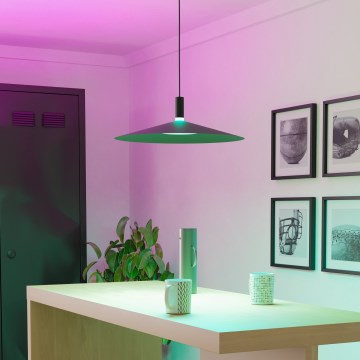 Eglo - Lustre pendente em cabo LED RGBW regulável LED/15,5W/230V 2700-6500K preto