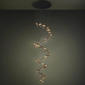 Eglo - Lustre pendente LED regulável em cabo 40xLED/1,8W/230V preto/dourado