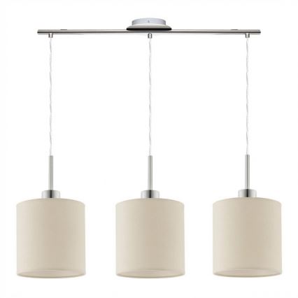 Eglo - Lustre pendente LED TUNJA 3xE27/60W/230V creme