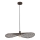 Eglo - Lustre suspenso por cabo 1xE27/60W/230V, diâmetro 80 cm, bronze