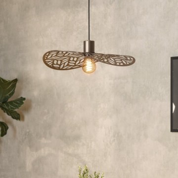 Eglo - Lustre suspenso por cabo 1xE27/60W/230V Ø 40 cm bronze
