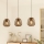 Eglo - Lustre suspenso por cabo 3xE27/40W/230V bronze