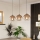 Eglo - Lustre suspenso por cabo 3xE27/60W/230V preto/bege/fumê