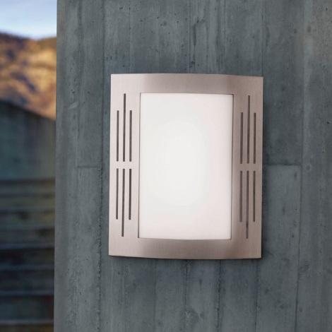 EGLO - Luz de parede de exterior 1xE27/15W/230V IP44