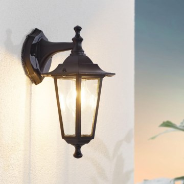 EGLO - Luz de parede de exterior 4 1xE27/60W preto antigo