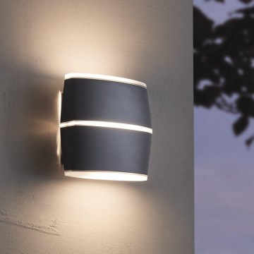Eglo - Luz de parede LED de exterior 2xLED/6W IP44