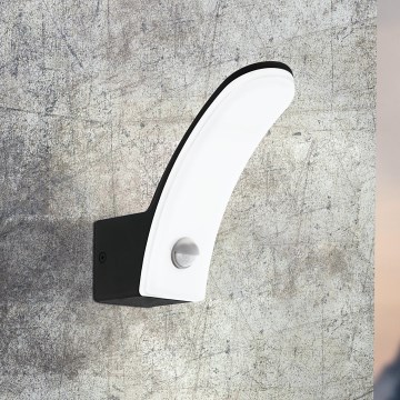 Eglo - Luz de parede LED de exterior com sensor LED/11W/230V IP44